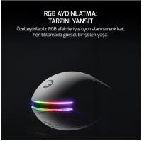 GAMEPOWER FENIX GAMING RGB 24.000DPI Triple Mode (Kablolu/Bluetooth/2.4G) Beyaz Gaming Mouse